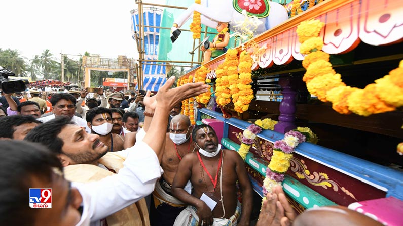 CM Jagan inaugurates Antarvedi Temple Chariot