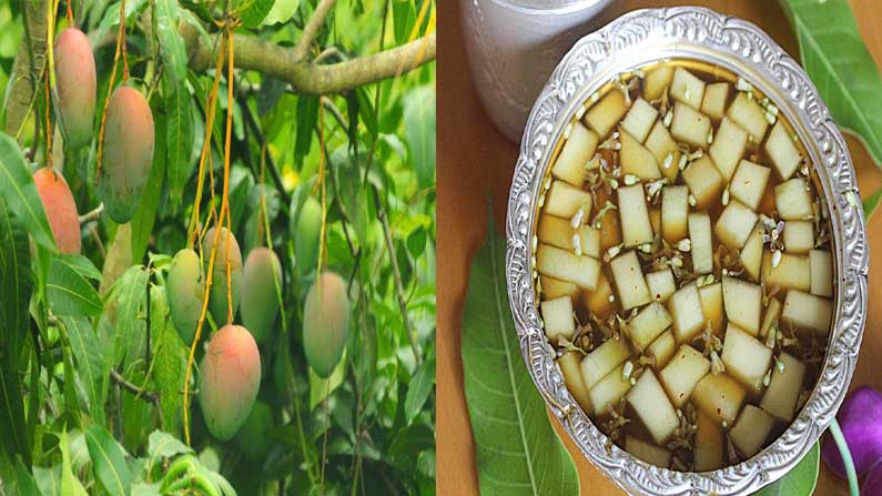 Ugadi Pacchadi Mangoes