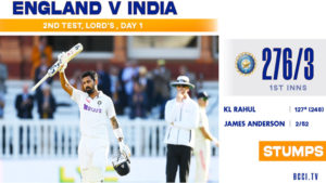 IND vs ENG 2nd Test Day 1 Highlights : ముగిసిన తొలిరోజు.. టీమిండియా స్కోర్ 276/3, రాణించిన శతకంతో రాహుల్- అర్థ శతకంతో రోహిత్ ఆకట్టుకున్నారు.  