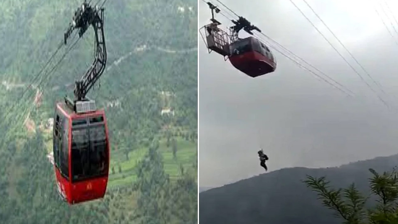 Cable Car Accident Eight people trapped in a cable car .. shocking