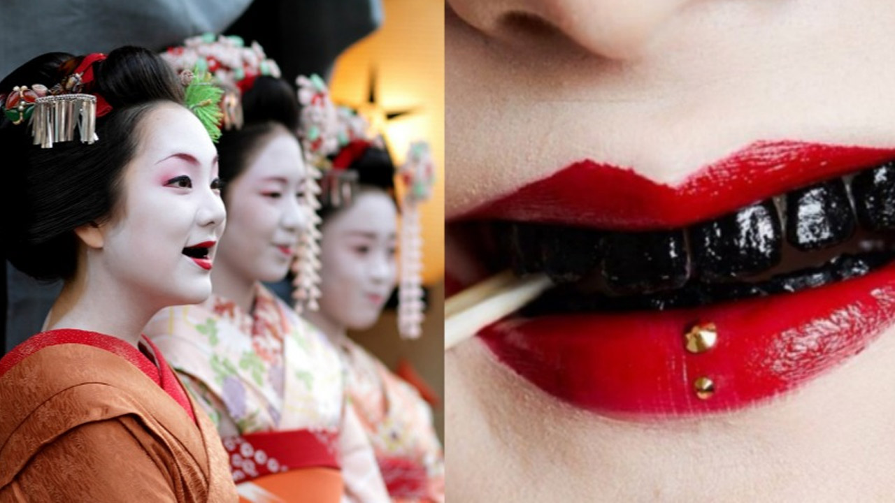 Teeth Blackening A strange custom a thousand years ago. Teeth