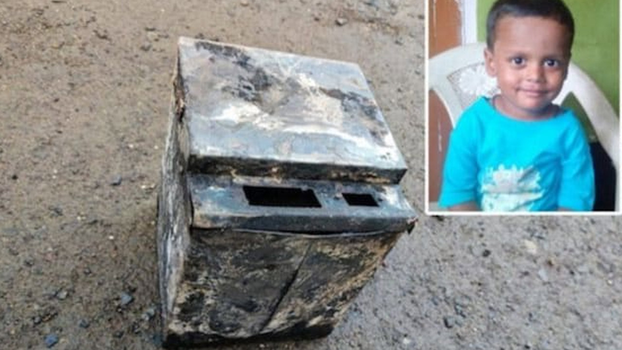 EV Battery Explodes Fatal accident late night.. Electric scooter