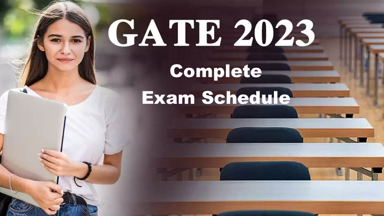 GATE 2023 Exam Schedule Released.. Which Exam Which Date..