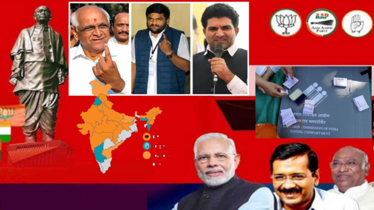 Gujarat Election Results 2022 Moments after counting begins..BJP