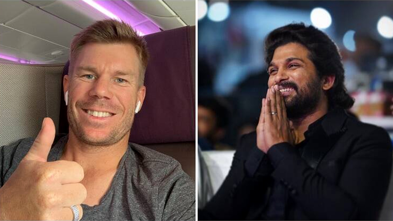 David Warner: మరోసారి అల్లు అర్జున్ ఫ్యాన్స్‌ను ఆకట్టుకున్న వార్నర్.. డేవిడ్  పుష్ప అంటున్న నెటిజన్స్ - Telugu News | David Warner shares his photo as  Pushpa 3 similar to Allu ...